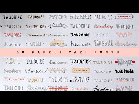 60 Farklı Yazı Tipi ~ 60 Fonts