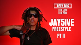 Jay5ive - Freestyle PT 2| Open Mic @ Studio Of Legends