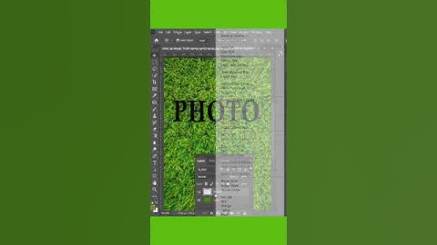 How to Make Text Grass Effect #shortvideo #adobe #shortsfeed #viral #short