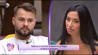 Casa Iubirii - Rebecca, convisa ca Alexandra si Gagea au o strategie: "E pentru televiziune...!"