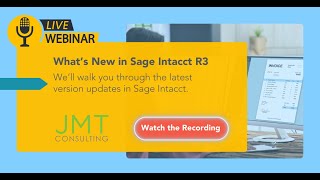 What's New in Sage Intacct R3
