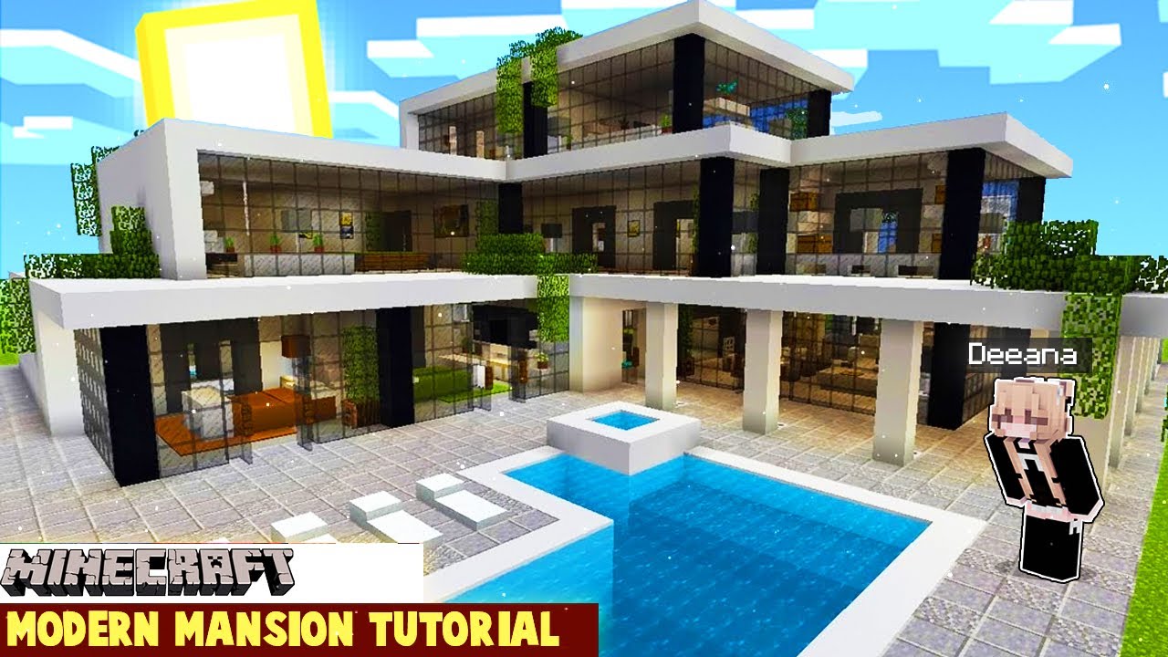 Minecraft: How To Build A Huge Mansion In Minecraft | Easy Minecraft ...