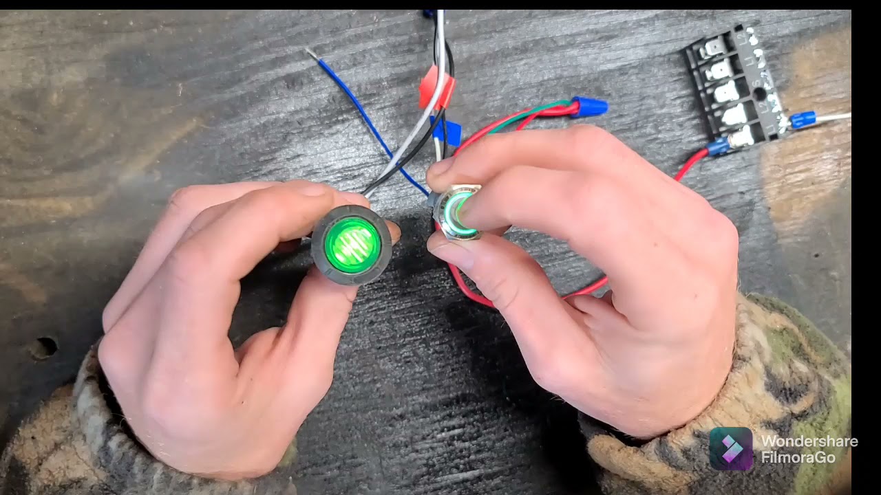 How to wire a 5 pin halo LED switch. - YouTube