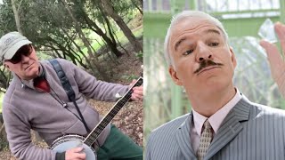 Steve Martin Playing A Bit Of Banjo Outside While In Isolation