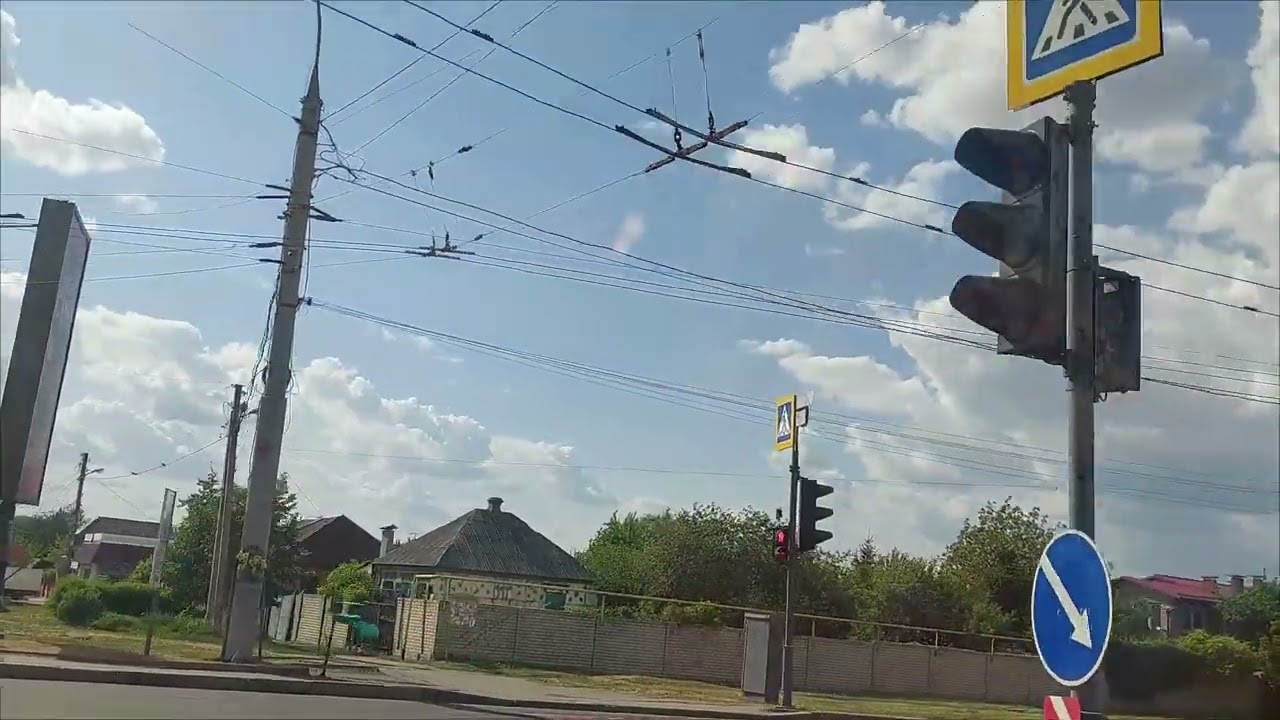 ПОЕЗДКА НА ТРОЛЛЕЙБУСЕ 19 МАРШРУТА ОТ УЛИЦЫ ОДЕССКОЙ ДО 602 МИКРОРАЙОНА