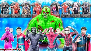 What If 10 RED SUPERHERO in 1 HOUSE ??? ALL Superhero Kill ZOMBIE  In SQUID GAME in Real Life +More
