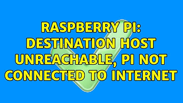 Raspberry Pi: Destination host unreachable, Pi not connected to internet