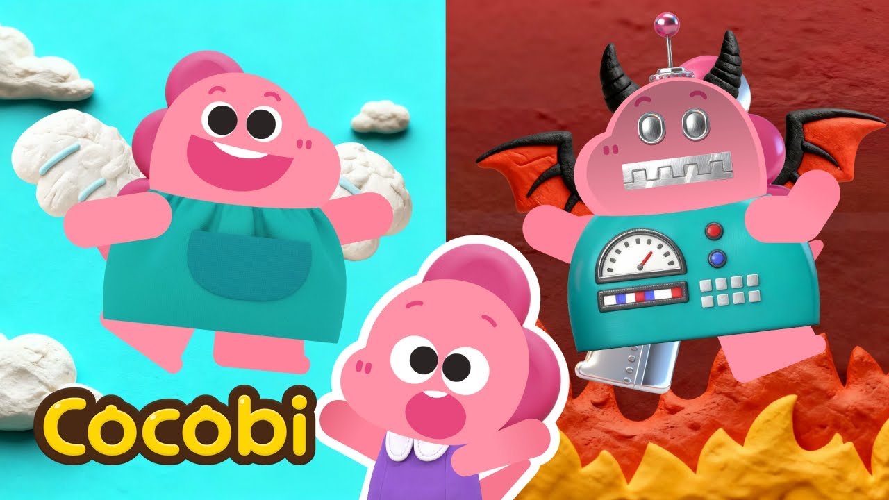 Мама-робот против настоящей мамы😱 Кто тебе больше нравится? | Песни для детей | Cocobi
