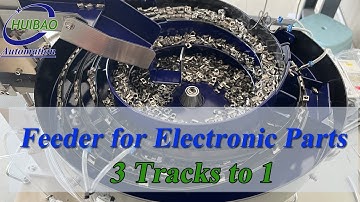 Huibao Automation-Multi-Track Vibratory Bowl  Feeder for Electronic Small Parts Studs Buttons