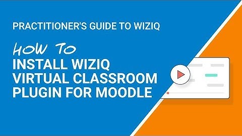 How to install virtual classroom plugin in moodle