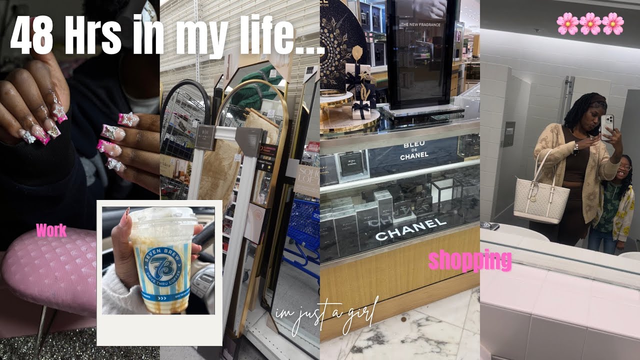 48 hrs in my life 🌸| doing nails , shopping, 7 brew, etc
