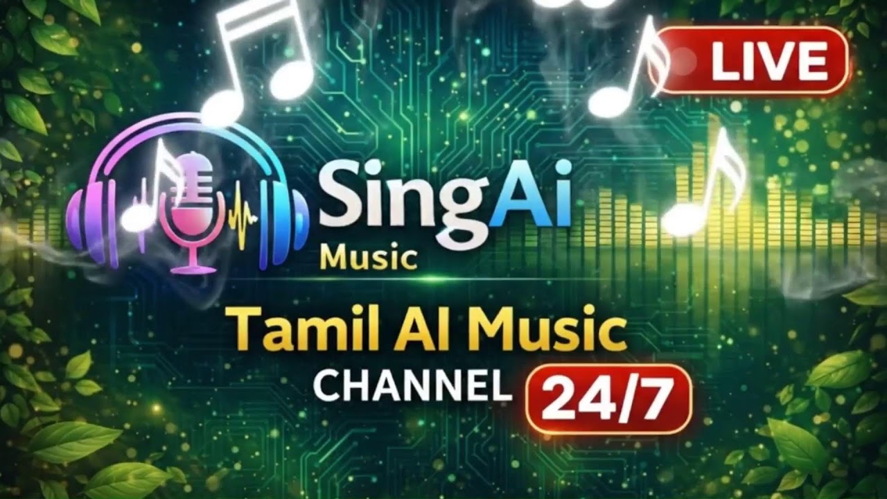 🔴 SingAi Music LIVE | 24/7 Tamil AI Music Channel