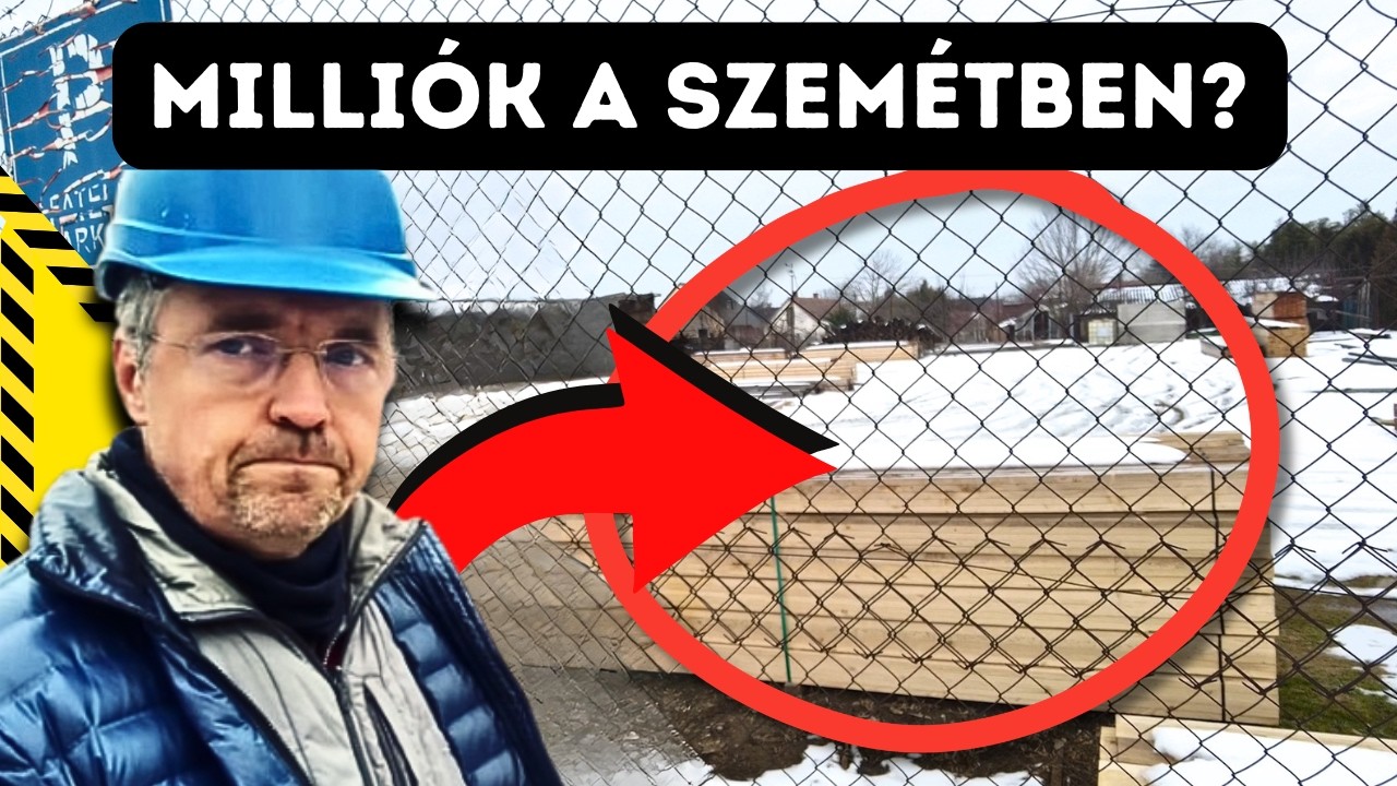 Így teszed tönkre a házadat: ázó építőfa az építkezésen .