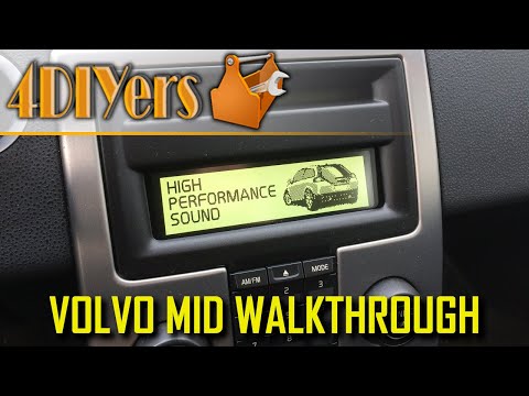 Volvo C30 S40 V50 C70 MID WalkThrough Radio Climate Control Vehicle Information