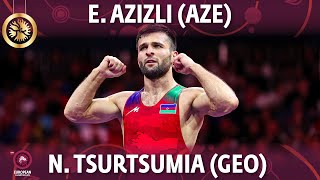 Eldaniz Azizli (AZE) vs Nugzari Tsurtsumia (GEO) - Final // European Championships 2022