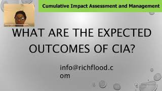 Cumulative Impact Assessment and Management (Module 34b )
