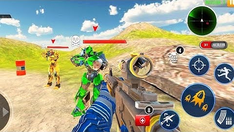 FPS Robot Transform Battle _ Android GamePlay