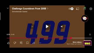 Challenge countdown from 650