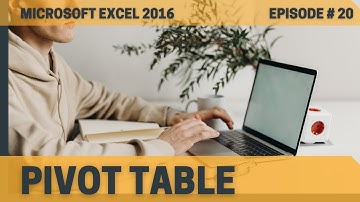 MS-Excel - Pivot Table (Episode # 20) in Urdu/Hindi | a4accounting