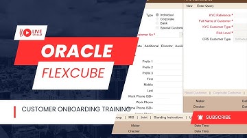 How to Onboard a Customer in Oracle FLEXCUBE Universal Banking | Full Live Demo