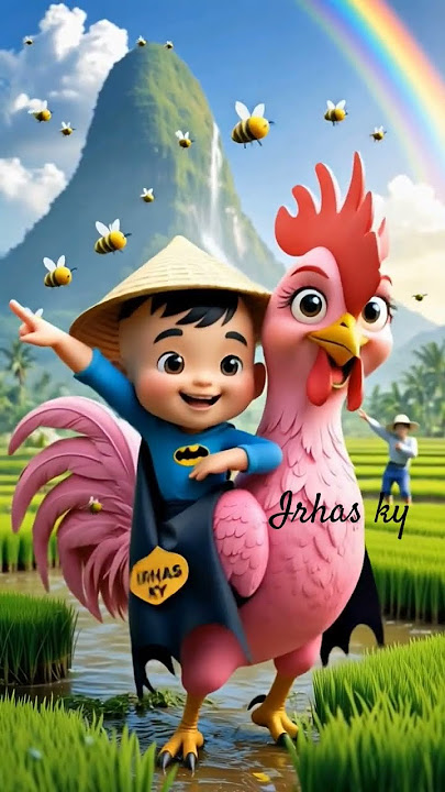 joget lucu elzein naik badman ayam jago pink nenen #funny #dance #shortvideo