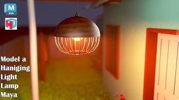 Autodesk Maya | How to model a Hanging Lamp.