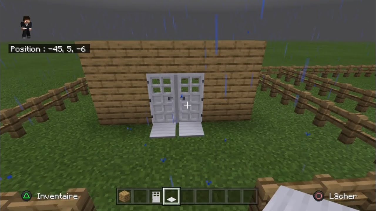 COMMENT CRÉE UNE PORTE AUTOMATIQUE SUR MINECRAFT - YouTube