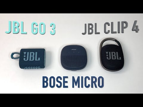 JBL GO 3 vs JBL Clip 4 vs Bose Micro Sound Test!