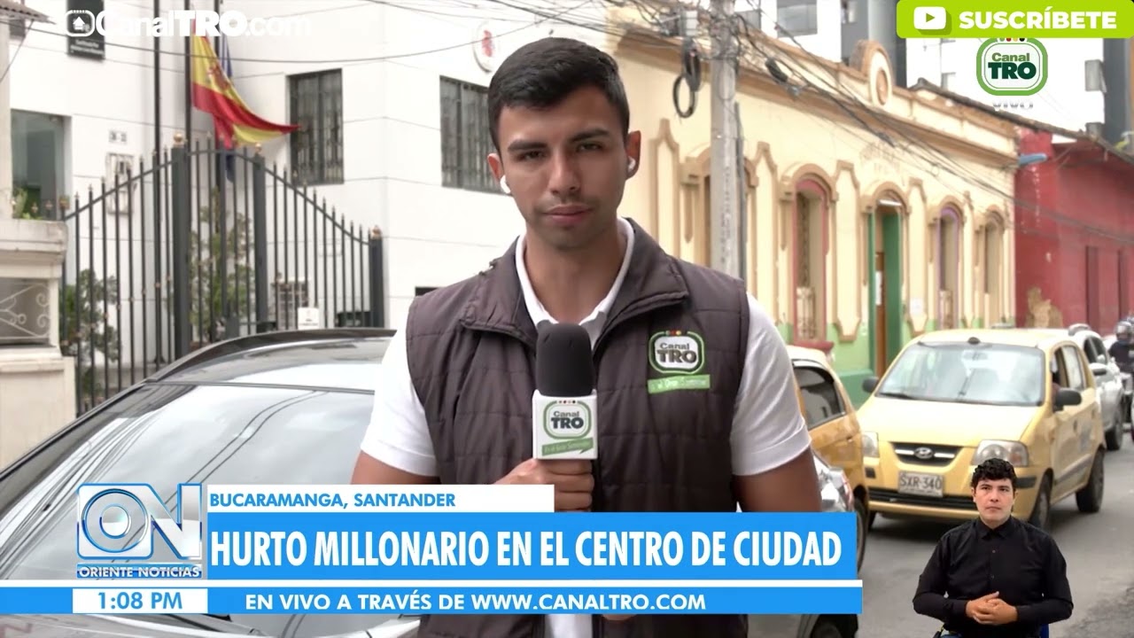 Hurto millonario en el centro de Bucaramanga
