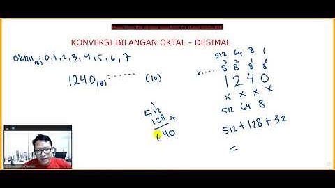 Konversi Oktal Ke Desimal