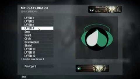 CoD Black Ops Emblem Tutorial Dubstep Face