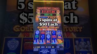 Five spins. Full send. Fifty bucks each. 💸 #slots #Casino #gambling #jackpot #highlimitslots