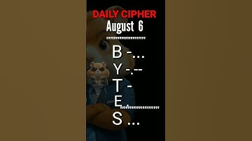 HAMSTER KOMBAT DAILY CIPHER CODE 6 AUGUST