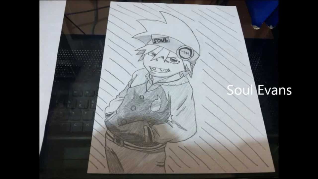 How To Draw Soul Eater Evans From Soul Eater Step By Step ソウルイーター ソウル エヴァンス Youtube