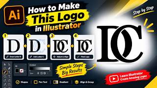 How to Create a DC Logo in Adobe Illustrator | Step-by-Step Logo Design Tutorial