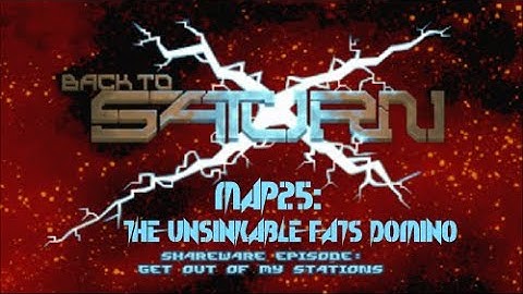 Back to Saturn X E1 - Map25: The Unsinkable Fats Domino (End of Game Level) [DOSBox]