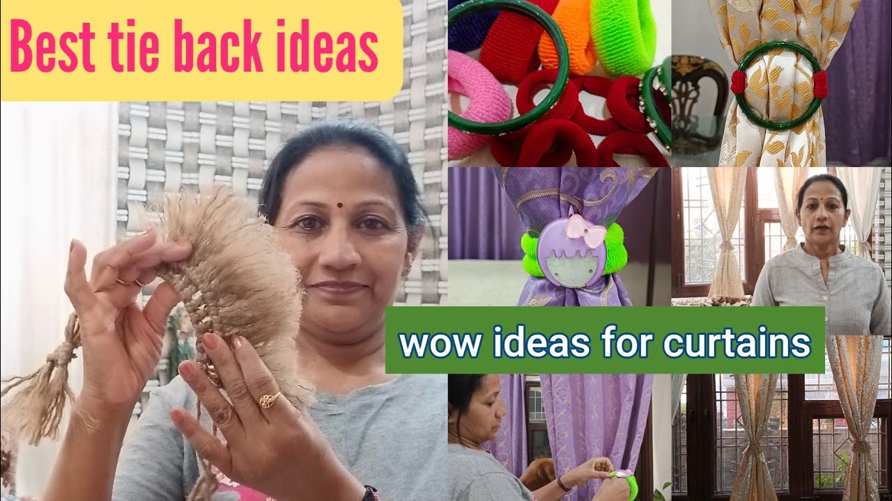 Curtain Tie back ideas||पर्दो के लिए बनाये एक से बढ़कर एक Tieback||diy curtain tieback ideas👍