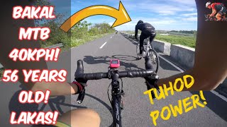 Bakal mtb 56 years old tranko 40kph! Lakas tuhod power!