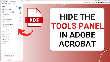 How to Hide Adobe Reader Tools Panel