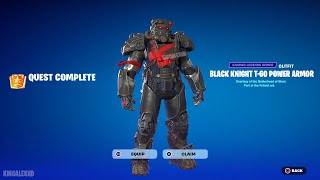 How To Get Black Knight T-60 Power Armor Skin Free In Fortnite Unlocked Lego T-60 Power Armor