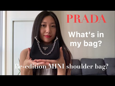 What's in my bag? Prada re-edition mini shoulder bag 