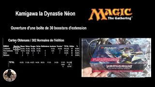 Prix, cotations et stats de l'ouverture de 30 boosters d'extension Kamigawa la dynastie néon, mtg