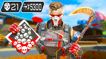 INSANE REVENANT 21 KILLS AND 5300 DAMAGE (Apex Legends Gameplay)