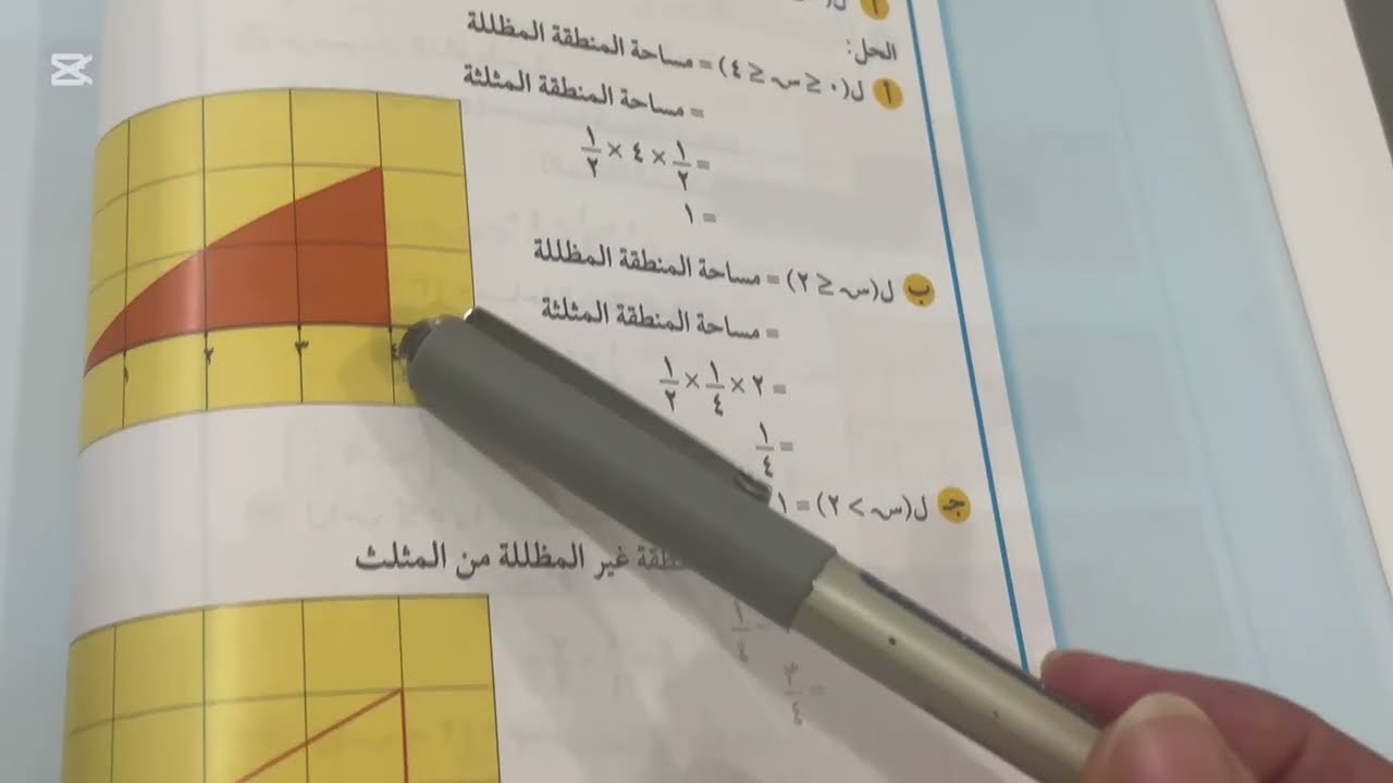 بند(٤-١ب) ج١ المتغيرات العشاوائية المتصلة إحصاء ثاني عشر أدبي الفصل الثاني منهج آلكويت