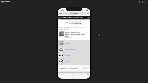 TRIRIGA Reserve - Workplace Service Perceptive Apps