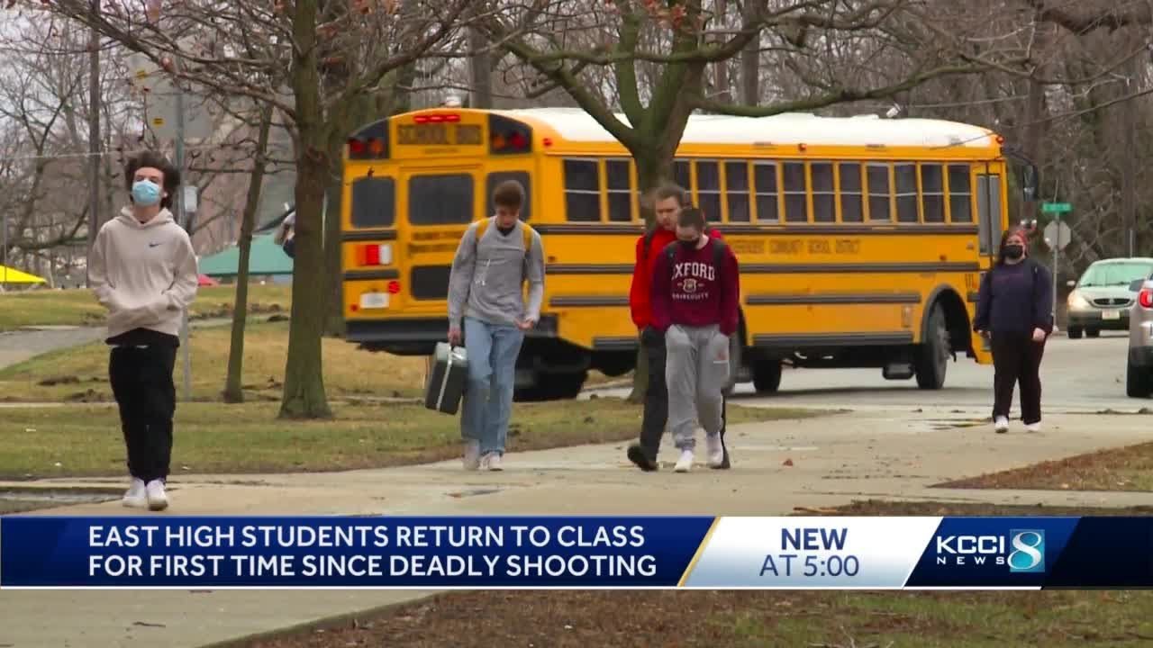 Students return to class after drive-by shooting outside of East High ...