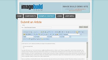 Joomla Content Editing
