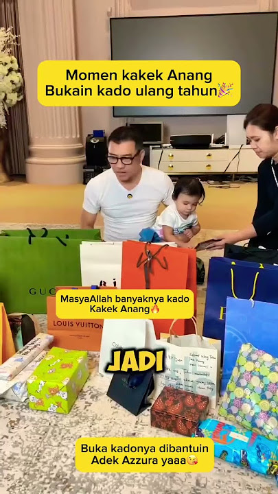 Kakek Anang Hermansyah buka kado ulang tahun #trending #shorts #ananghermansyah #viralvideo #fyp