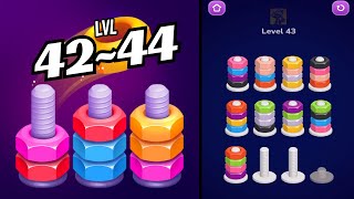 🏅 NUT SORT 🤪 Level 42~44 🧩 Gameplay Walkthrough