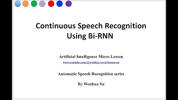 Continuous Speech Recognition Using Bi-RNN